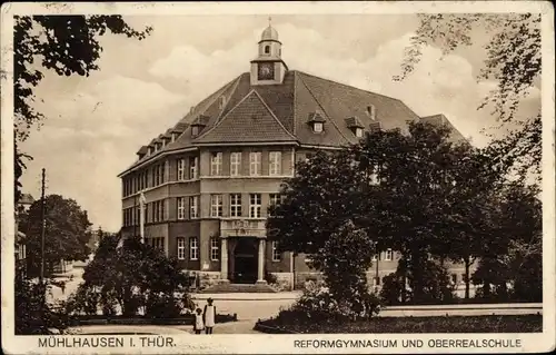 Ak Mühlhausen in Thüringen, Reformgymnasium und Oberrealschule