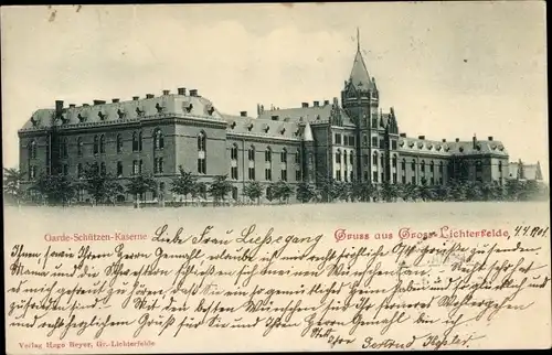Ak Berlin Steglitz Groß Lichterfelde, Garde Schützen Kaserne