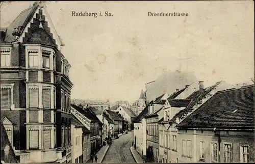 Ak Radeberg im Kreis Bautzen Sachsen, Dresdner Straße