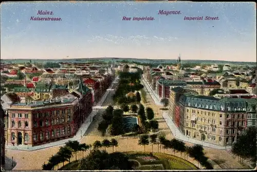 Ak Mainz am Rhein, Mayence, Kaiserstraße