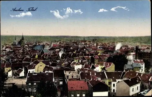 Ak Aachen, Totalansicht