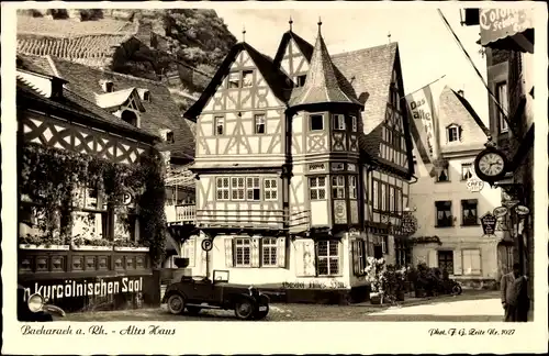 Ak Bacharach am Rhein, Altes Haus, Zum Kurcölnischen Saal