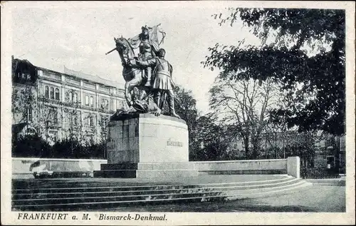 Ak Frankfurt am Main, Bismarck-Denkmal