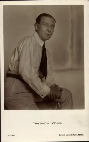 Ak Schauspieler Friedrich Zelnik, Portrait