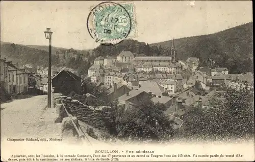 Ak Bouillon Wallonien Luxemburg, Gesamtansicht