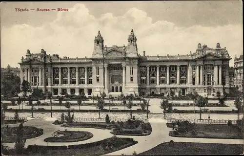 Ak Budapest Ungarn, Börse