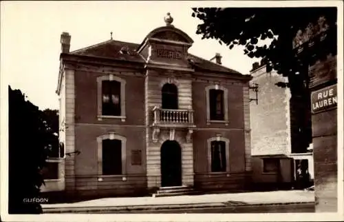 Ak Saint Aubin sur Mer Calvados, La Mairie