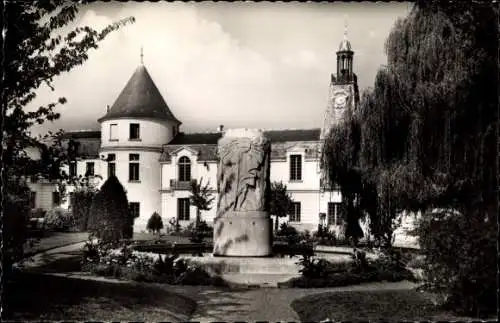 Ak Clamart Hauts de Seine, Le jardin, la fontaine de la place Maurice Gunsbourg