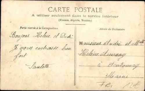 Ak Novion-Porcien Ardennes, Rue de la Briqueterie