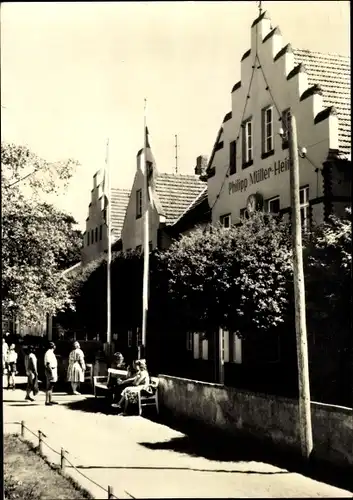 Ak Ostseebad Lubmin, Blick auf das Philipp Müller Heim, Reichsbahnerholungsheim