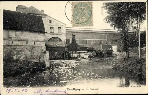 Ak Rantigny Oise, La Cascade