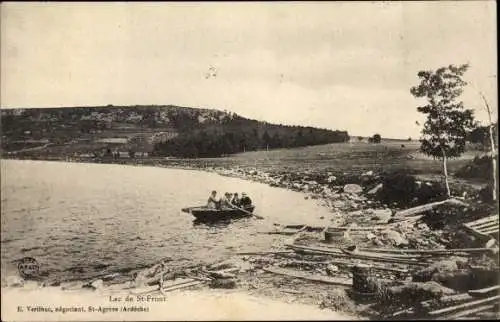 Ak Saint Front Ardèche, Lac, Ruderboot