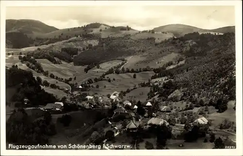 Ak Schönenberg im Schwarzwald, Fliegeraufnahme