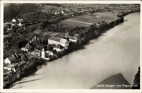 Ak Beuggen Rheinfelden in Baden, Anstalt, Fliegeraufnahme