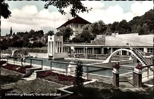 Ak Laufenburg am Hochrhein, Gartenstrandbad