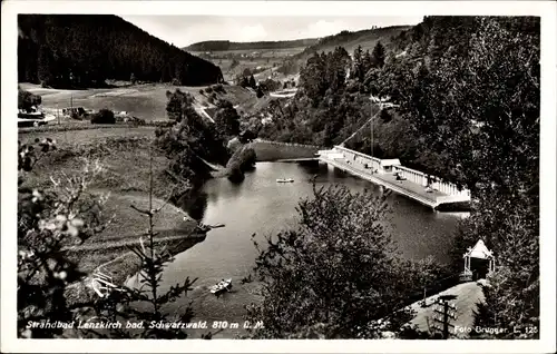 Ak Lenzkirch im Schwarzwald, Strandbad