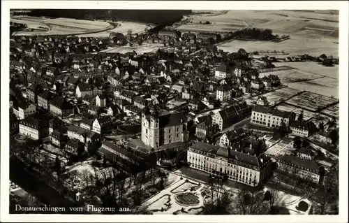 Ak Donaueschingen im Schwarzwald, Fliegeraufnahme