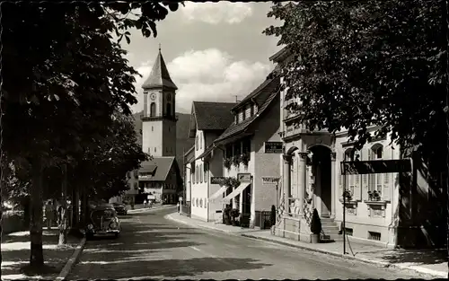 Ak Bad Peterstal Griesbach im Schwarzwald Baden, Straßenpartie