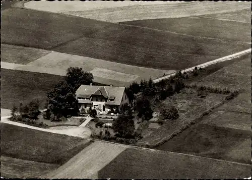 Ak Obergebisbach Herrischried am Hotzenwald, Haus am Sonnenhang, Luftbild