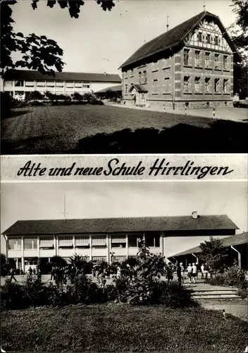 Ak Hirrlingen in Württemberg, Alte und neue Schule