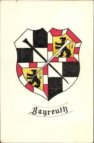Ak Bayreuth in Oberfranken, Wappen