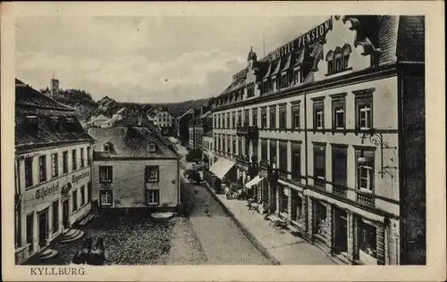 Ak Kyllburg in der Eifel, Eifeler Hof, Dependance, Geschäfte