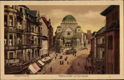Judaika Ak Essen im Ruhrgebiet, Steeler Straße, Synagoge