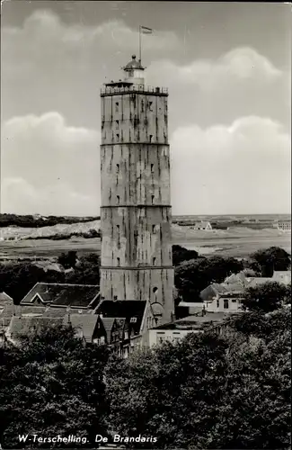 Ak West Terschelling Friesland Niederlande, Brandaris