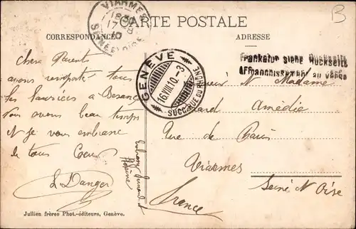 Ak Genf Genf Schweiz, Quai du Mont Blanc