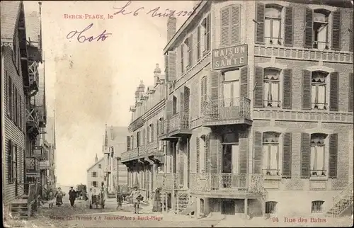 Ak Berck Plage Pas de Calais, Rue des Bains