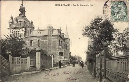 Ak Berck Plage Pas de Calais, Rue de Rothschild