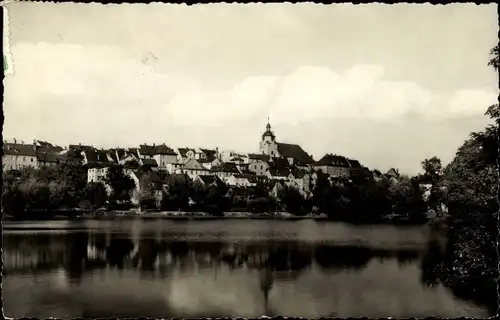 Ak Ronneburg in Thüringen, Blick vom Baderteich