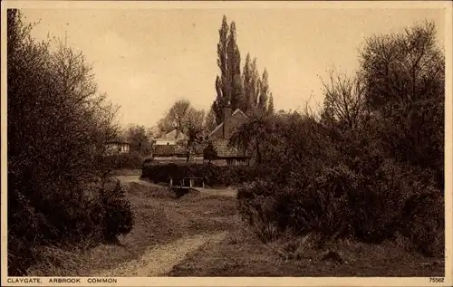 Ak Arbrook Common Surrey England, Claygate