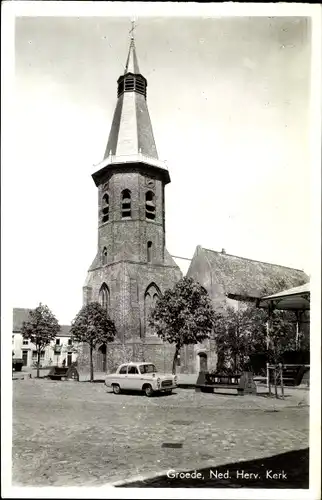 Ak Groede Zeeland, N. H. Kirche