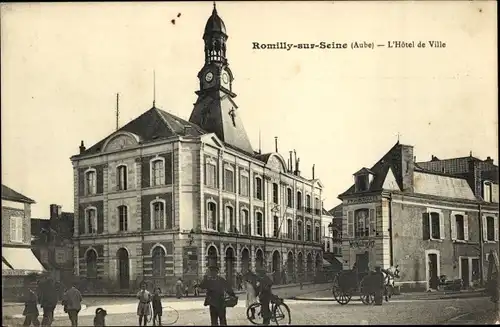 Ak Romilly sur Seine Aube, Hotel de Ville