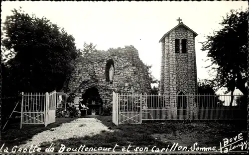 Ak Bouttencourt Somme, Höhle von Bouttencourt, Kirche