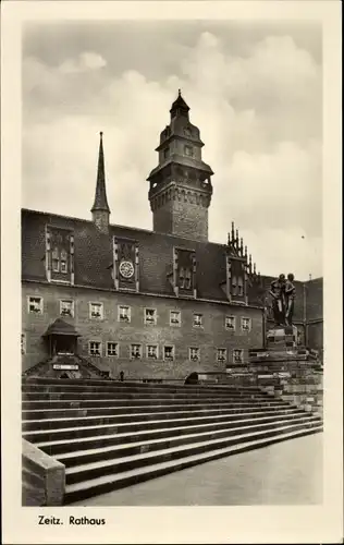 Ak Zeitz im Burgenlandkreis, Rathaus