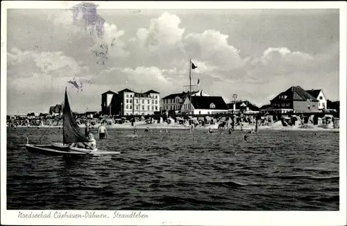 Ak Nordseebad Duhnen Cuxhaven, Strandleben