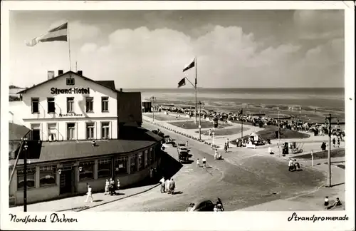Ak Nordseebad Duhnen Cuxhaven, Strandpromenade, Hotel