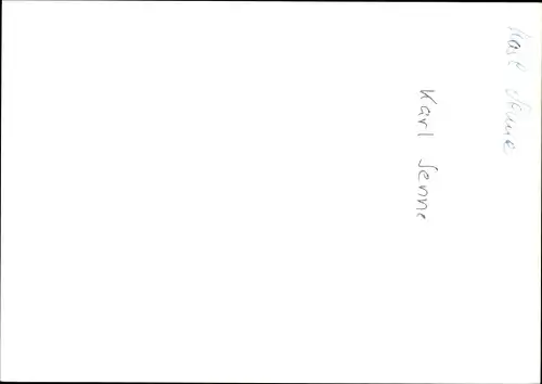 Ak Fernsehmoderator Karl Senne, Portrait, Autogramm