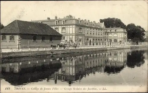 Ak Troyes Aube, College de Jeunes Filles, Groupe Scolaire des Jacobins