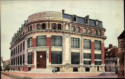 Ak Troyes Aube, l'Hotel des Postes