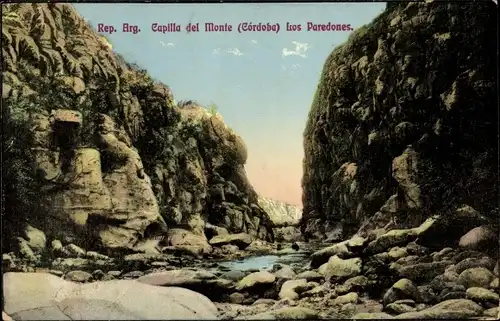 Ak Córdoba Argentinien, Capilla del Monte, Los Paredones