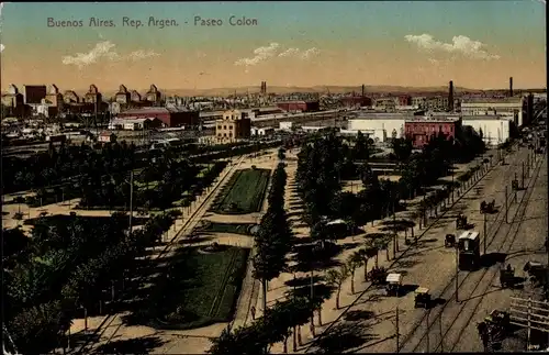 Ak Buenos Aires Argentinien, Paseo Colon