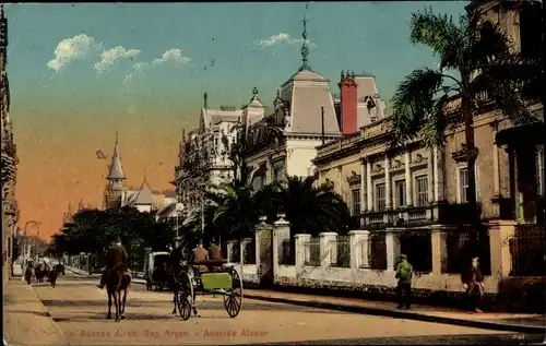 Ak Buenos Aires Argentinien, Avenida Alvear