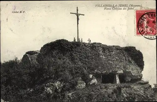 Ak Villaines la Juhel Mayenne, Altes Schloss von Juhel