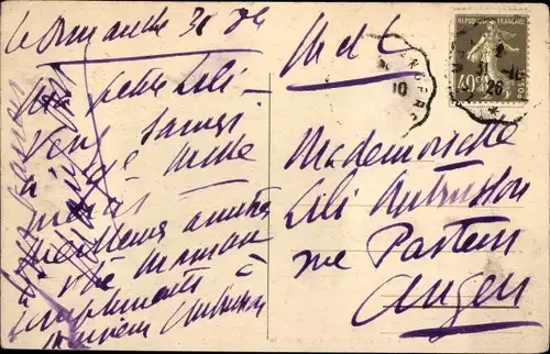 Ak Saint Denis d&#39;Anjou Mayenne, Schloss des Hofes von Saint Martin