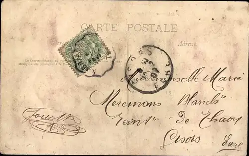 Ak Montgiroux Mayenne, Eingang zur Schleuse