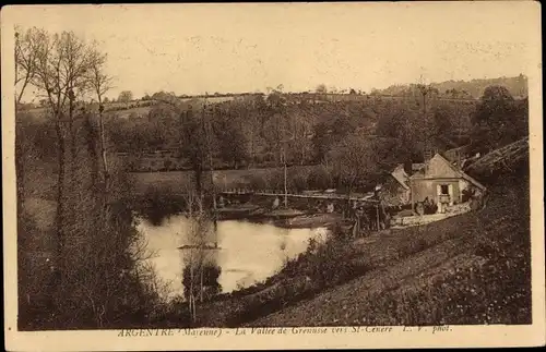 Ak Argentré Mayenne, Grenusse Valley bis St. Cenere