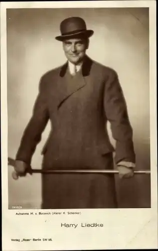 Ak Schauspieler Harry Liedtke, Portrait, Ross Verlag 1415/3